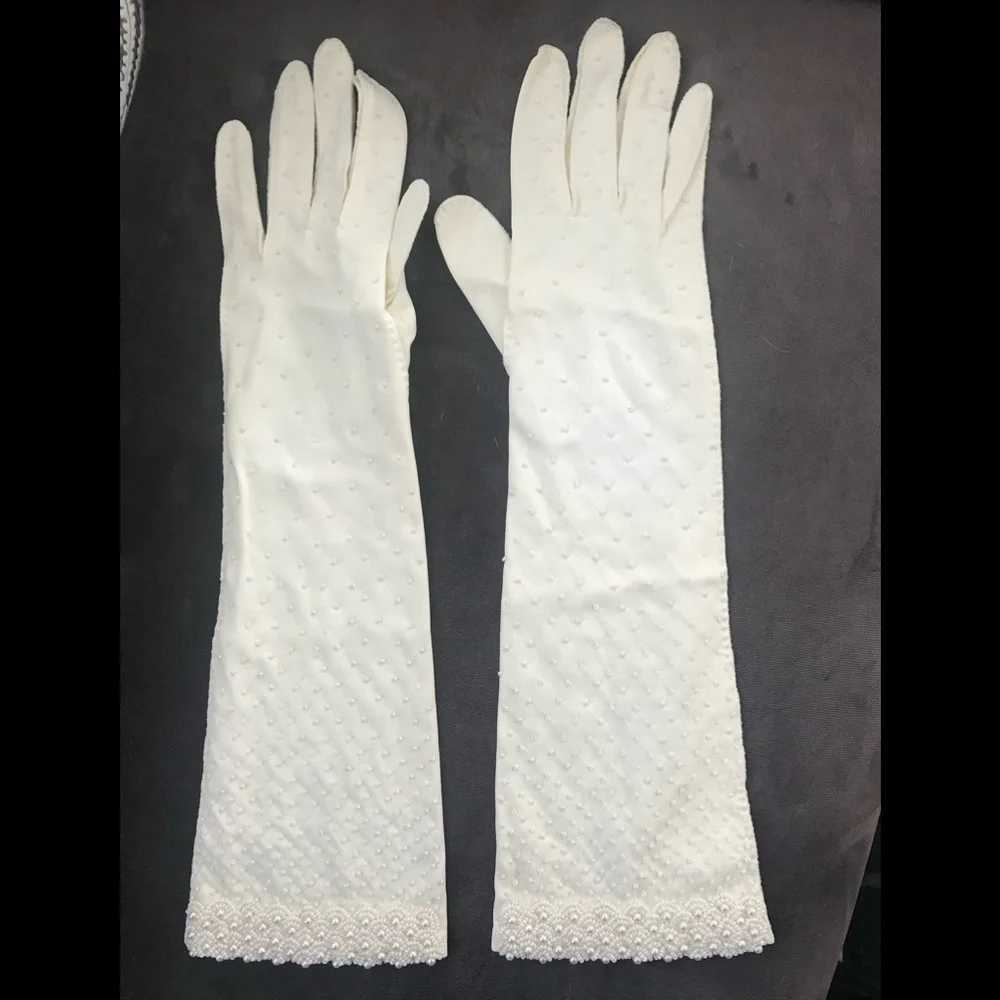 Vintage beaded gloves